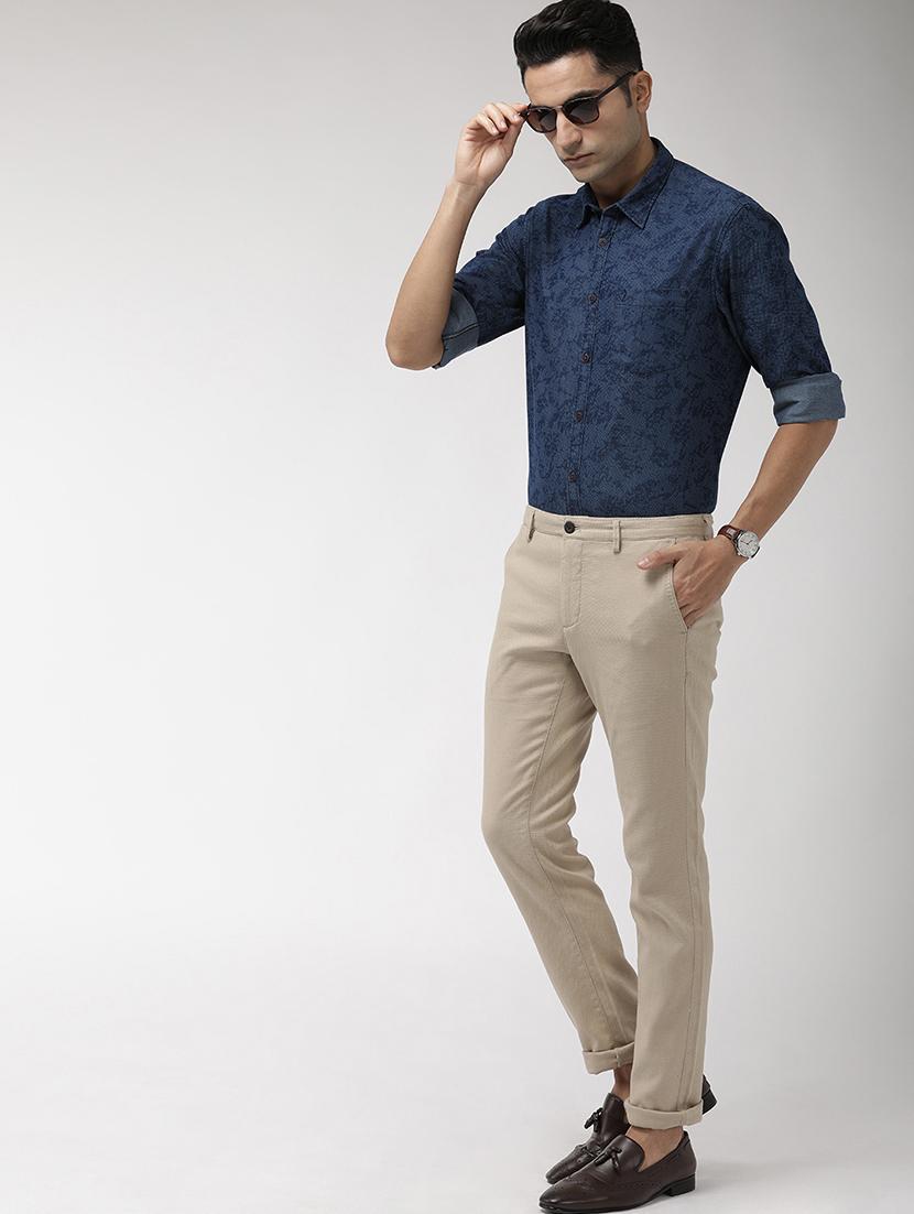 blue printed casual shirt - 17717011 - Zoom Image - 4