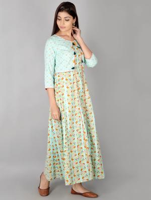 printed anarkali kurta - 17717164 - Standard Image - 2