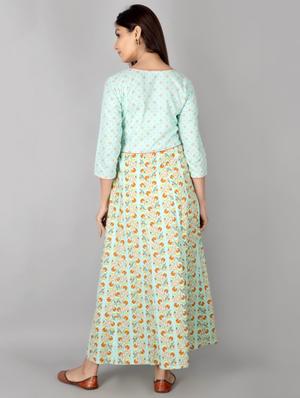 printed anarkali kurta - 17717164 - Standard Image - 3