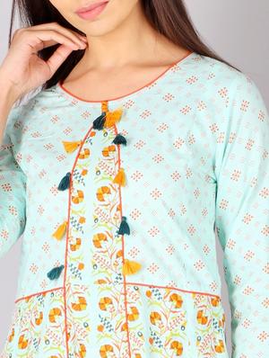 printed anarkali kurta - 17717164 - Standard Image - 4