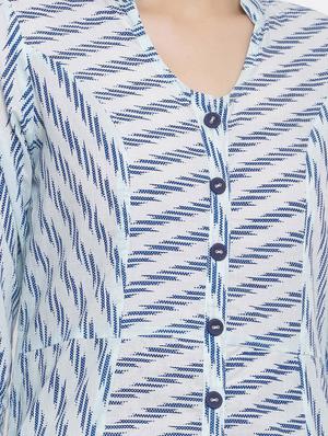 printed a-line kurta - 17717210 - Standard Image - 4