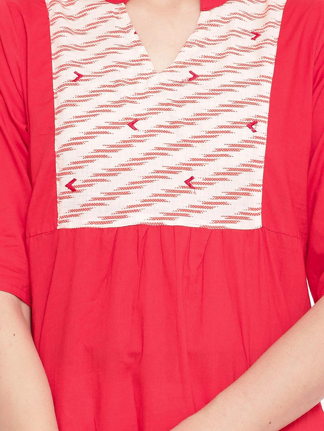 solid straight kurta - 17717222 - Zoom Image - 4