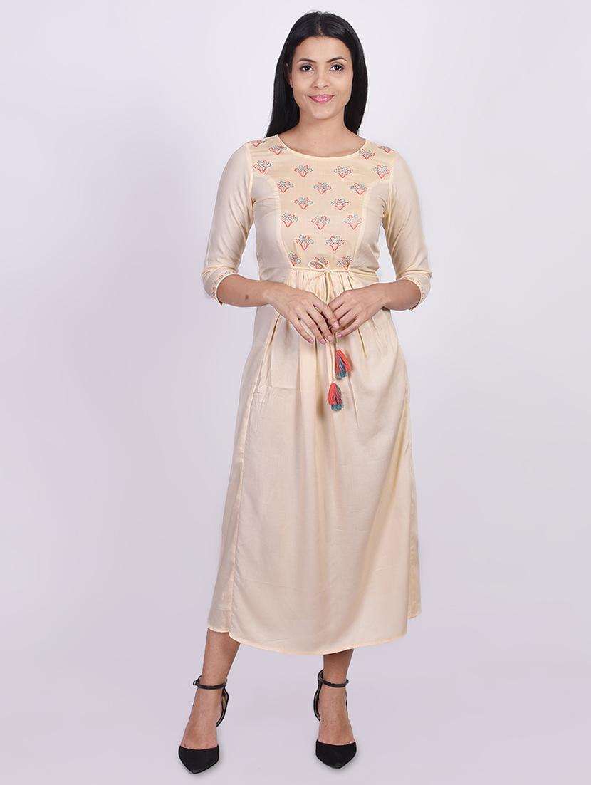 pastel a-line ethnic dress - 17717240 - Zoom Image - 1