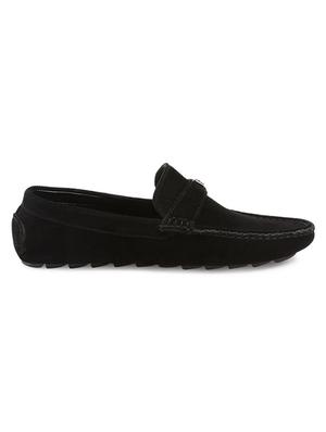 black suede slip on loafers - 17718472 - Standard Image - 3