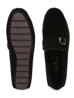 black suede slip on loafers - 17718472 - Standard Image - 4