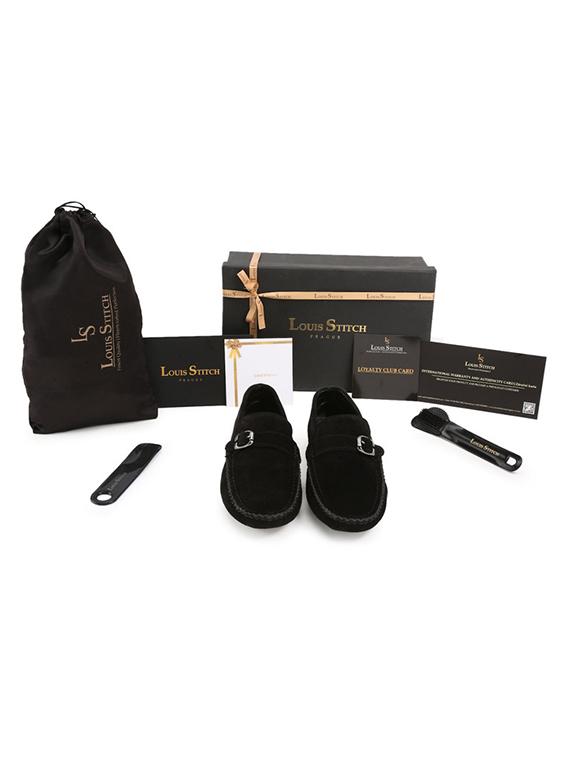 black suede slip on loafers - 17718472 - Zoom Image - 5