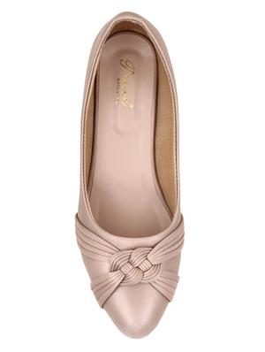pink pu slip on pumps - 17718599 - Standard Image - 4