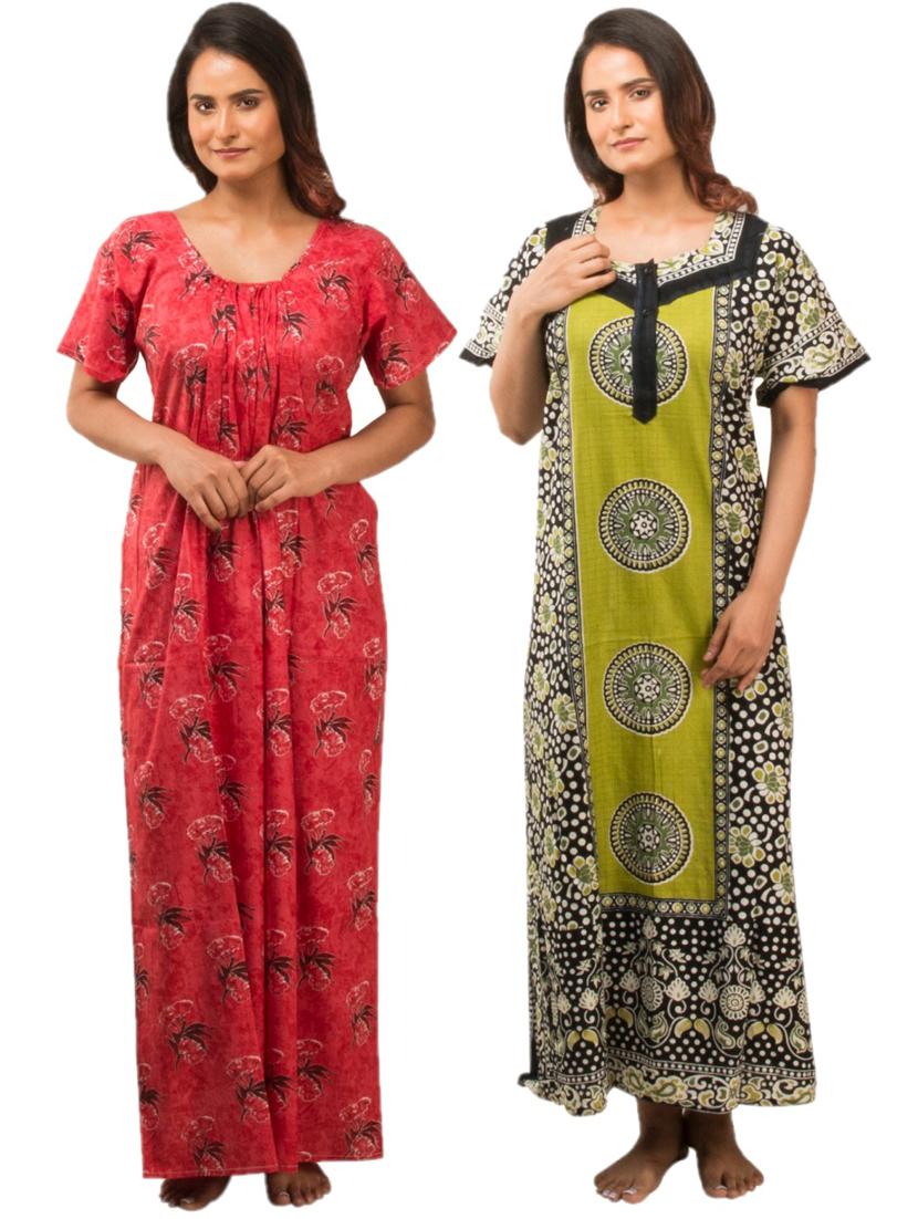 set of 2 printed nighty - 17718628 - Zoom Image - 1