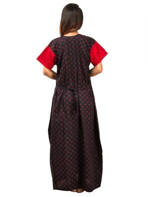 round neck printed nighty - 17718655 - Standard Image - 3