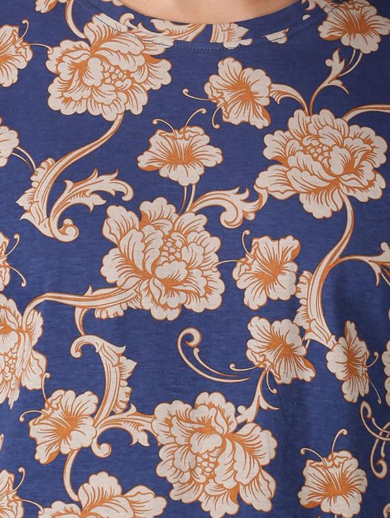 blue floral all over print t-shirt - 17718968 - Zoom Image - 5