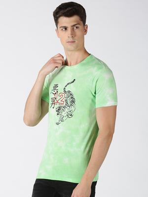 green printed t-shirt - 17718976 - Standard Image - 2