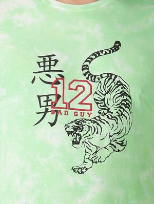 green printed t-shirt - 17718976 - Standard Image - 5