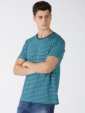blue cotton printed t-shirt - 17718990 - Standard Image - 2