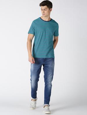 blue cotton printed t-shirt - 17718990 - Standard Image - 4