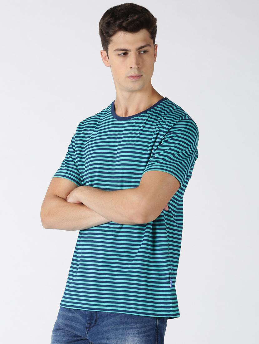 blue cotton printed t-shirt - 17718990 - Zoom Image - 2