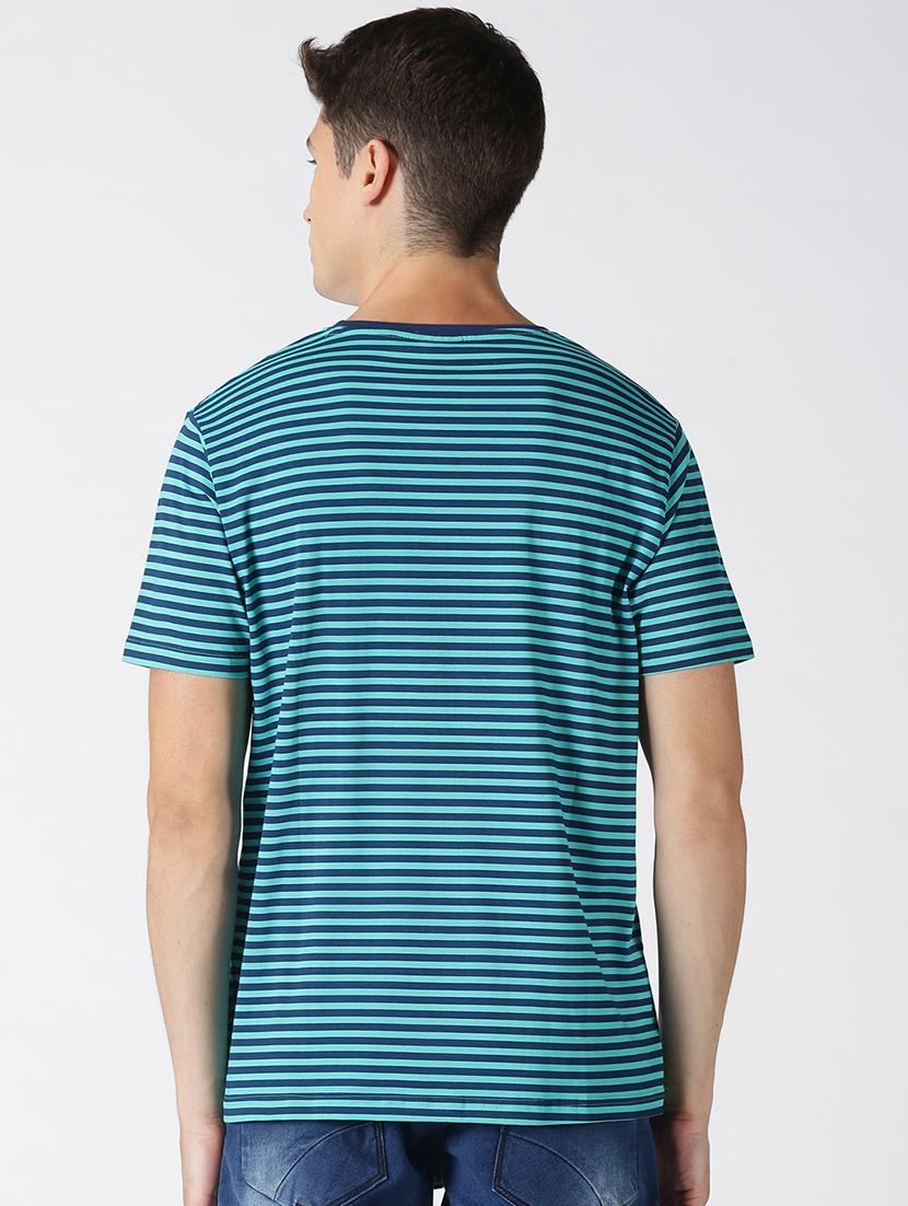 blue cotton printed t-shirt - 17718990 - Zoom Image - 3