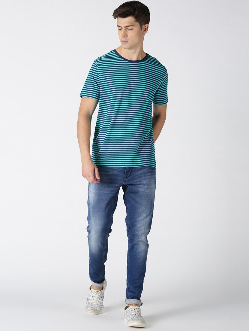 blue cotton printed t-shirt - 17718990 - Zoom Image - 4