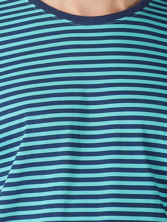 blue cotton printed t-shirt - 17718990 - Zoom Image - 5