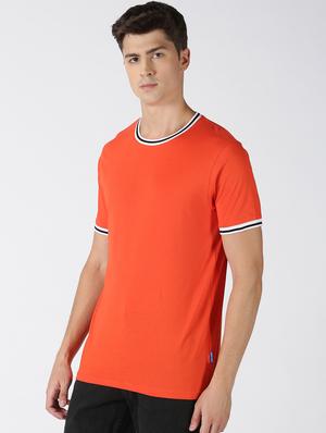 orange solid t-shirt - 17719028 - Standard Image - 2