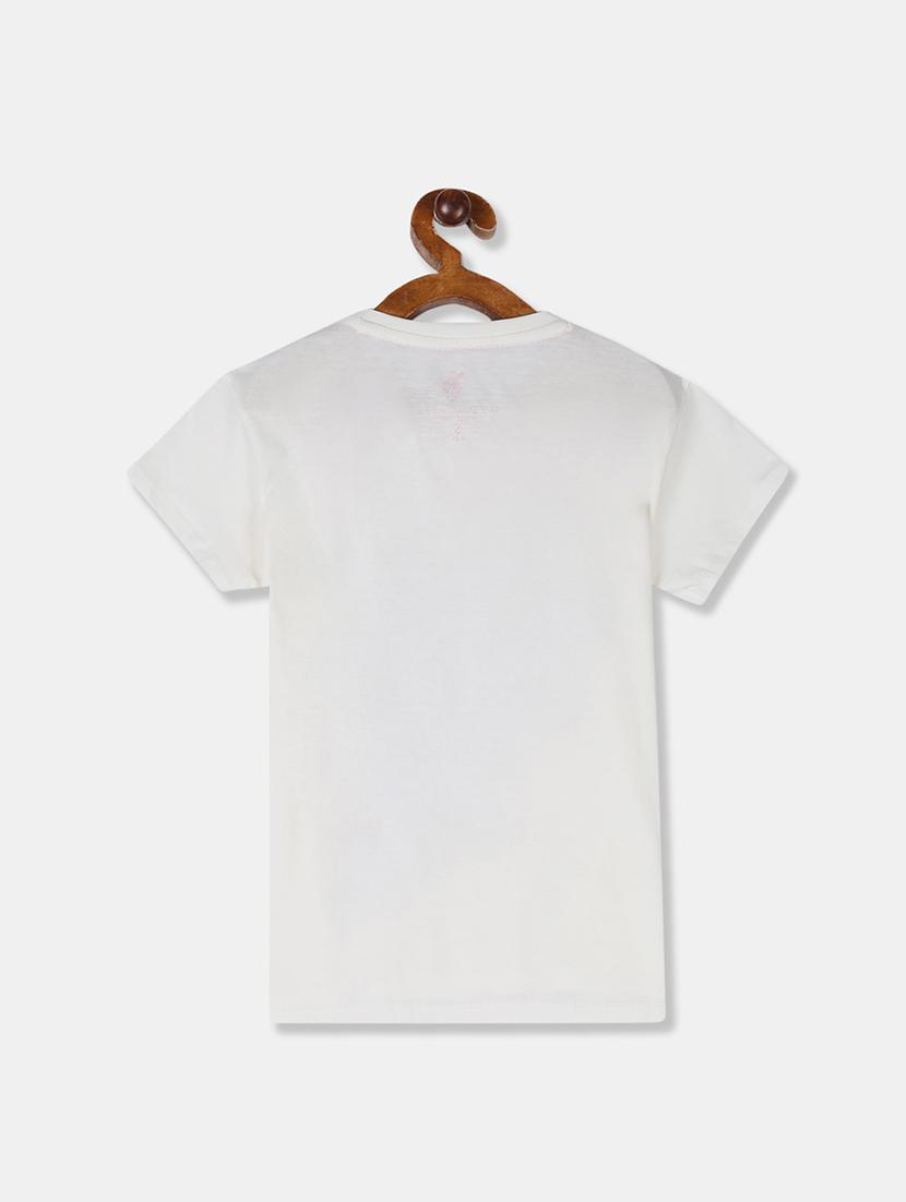 white printed regular tee - 17719068 - Zoom Image - 2