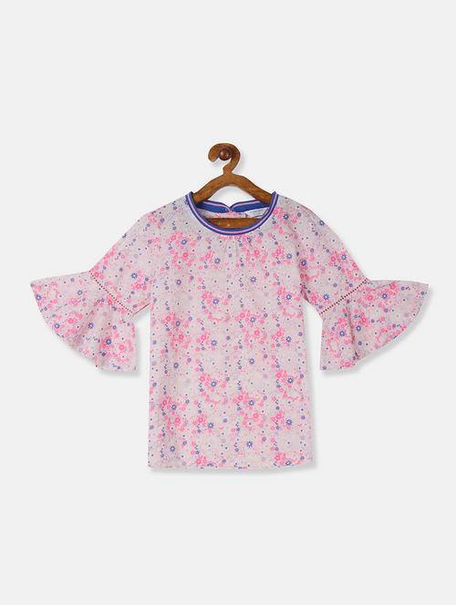 pink printed regular top - 17719084 - Standard Image - 1