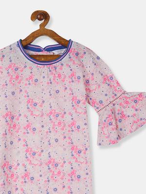 pink printed regular top - 17719084 - Standard Image - 3
