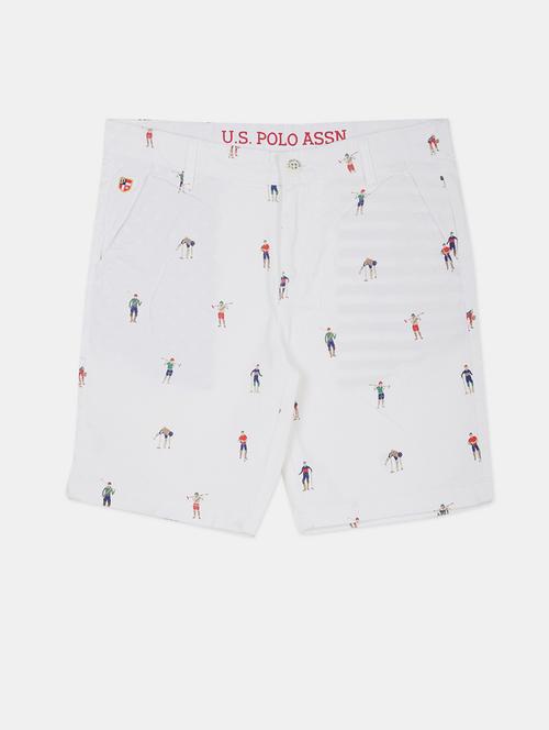 white cotton shorts - 17719133 - Standard Image - 1