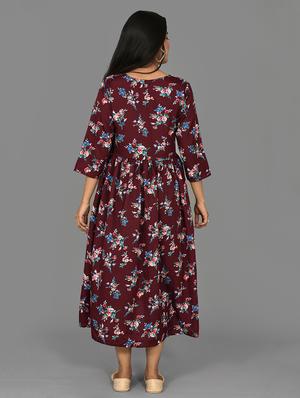 tie front floral maternity wear dress - 17719284 - Standard Image - 3