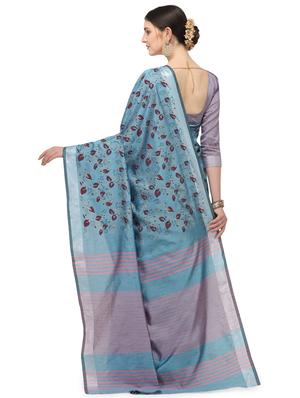 bordered printed saree - 17719288 - Standard Image - 2
