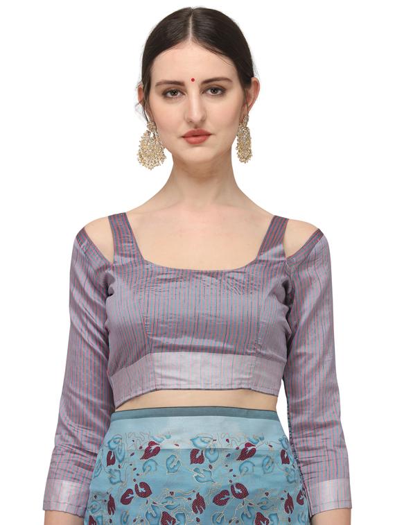 bordered printed saree - 17719288 - Zoom Image - 3