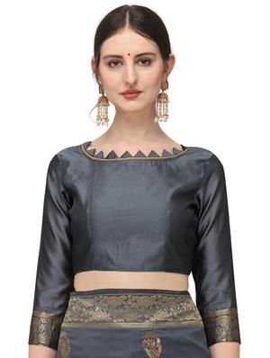 conversational banarasi saree with blouse - 17719303 - Standard Image - 3