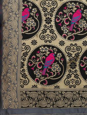 conversational banarasi saree with blouse - 17719303 - Standard Image - 4