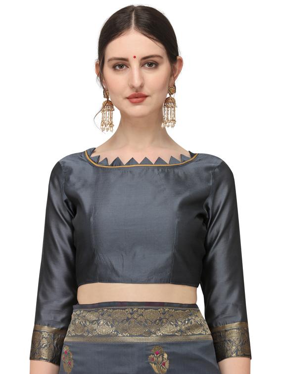 conversational banarasi saree with blouse - 17719303 - Zoom Image - 3