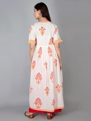 flared printed kurta - 17727247 - Standard Image - 3