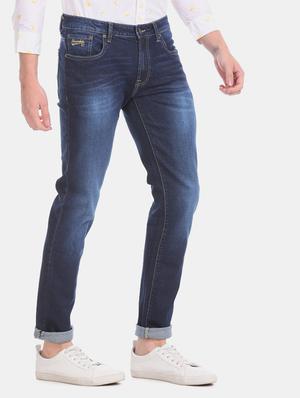 blue heavy washed denim jeans - 17727432 - Standard Image - 3