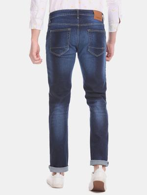 blue heavy washed denim jeans - 17727432 - Standard Image - 4