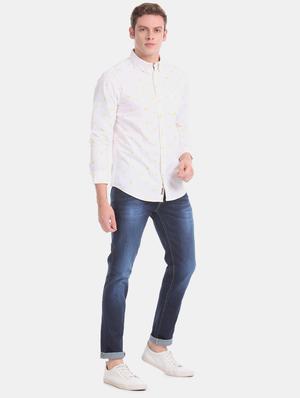 blue heavy washed denim jeans - 17727432 - Standard Image - 5
