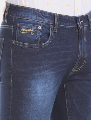 blue heavy washed denim jeans - 17727432 - Standard Image - 6