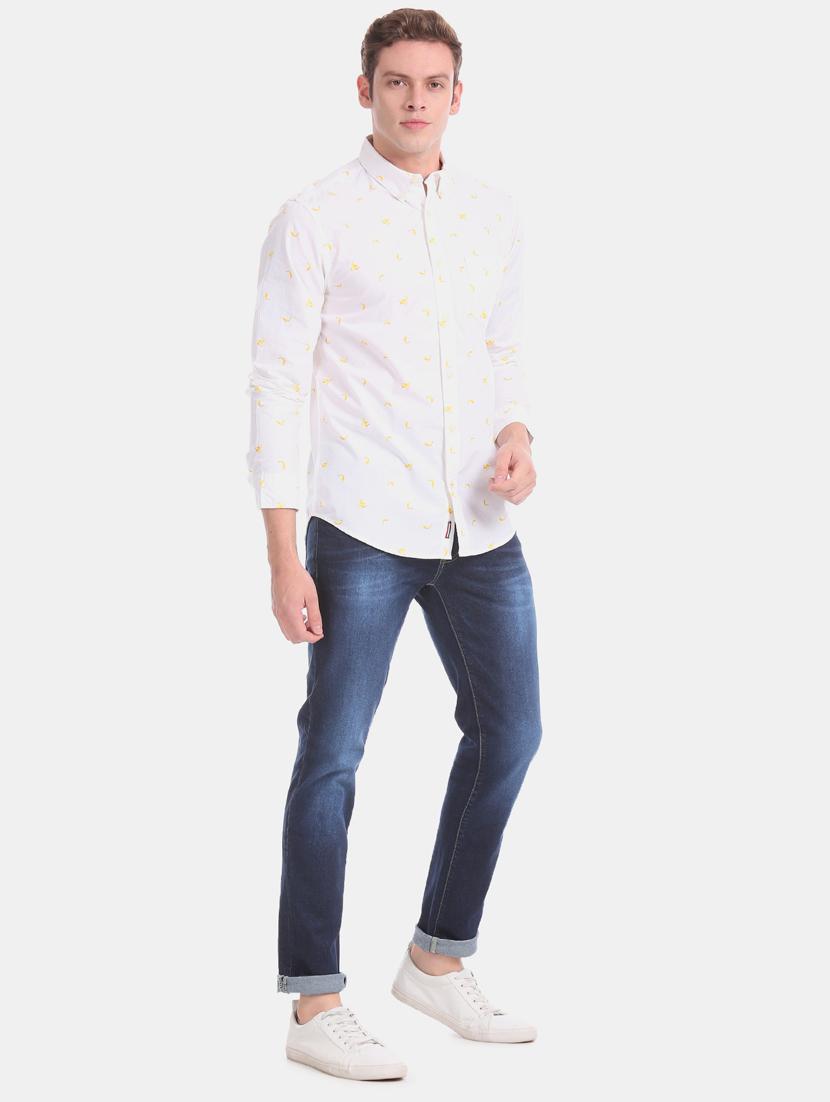 blue heavy washed denim jeans - 17727432 - Zoom Image - 5