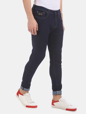 navy blue plain denim jeans - 17727433 - Standard Image - 2