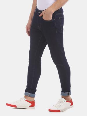 navy blue plain denim jeans - 17727433 - Standard Image - 3