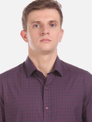 blue checkered formal shirt - 17727520 - Standard Image - 6