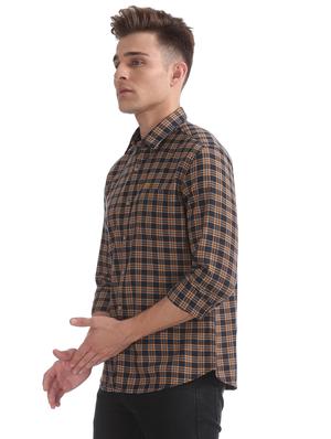 blue checkered casual shirt - 17728147 - Standard Image - 2