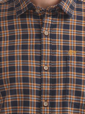 blue checkered casual shirt - 17728147 - Standard Image - 5