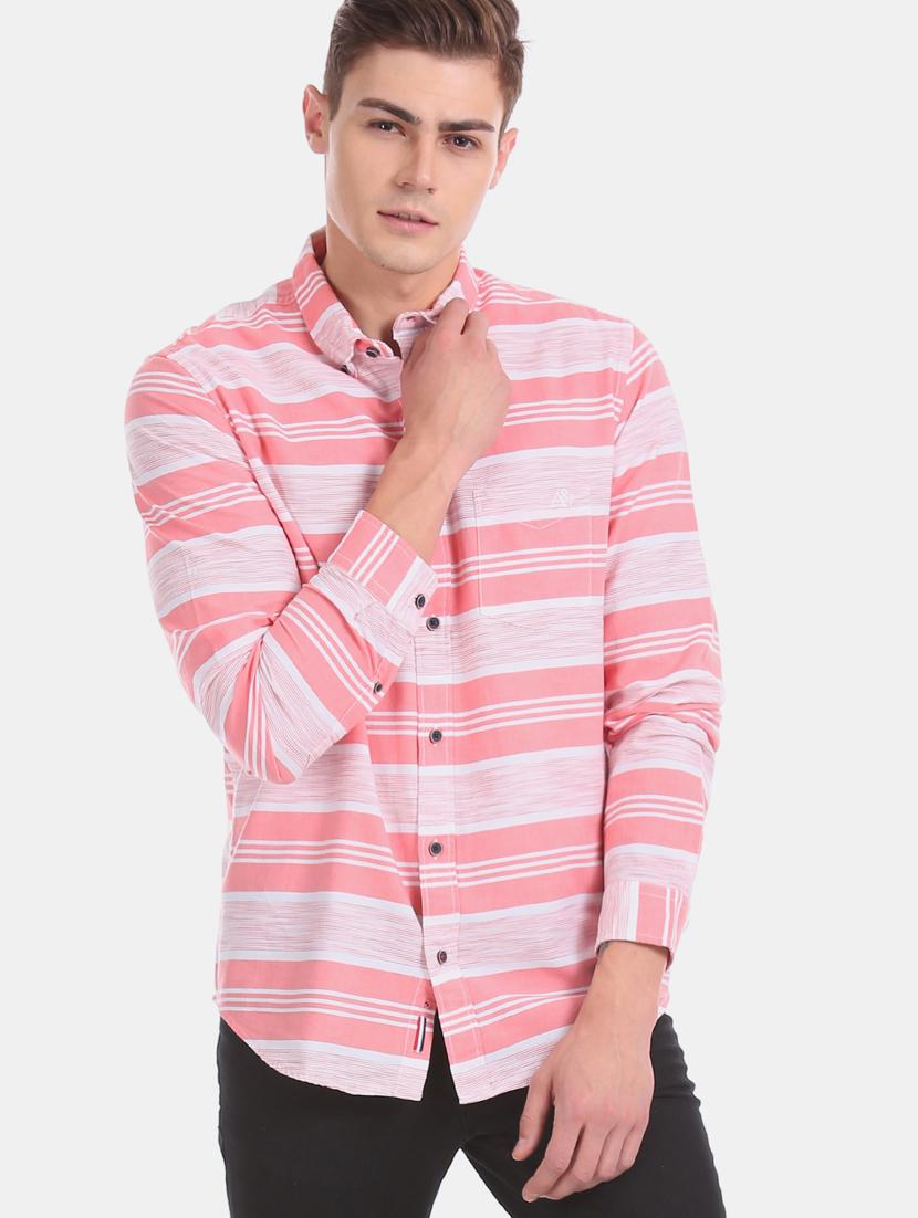 pink striped casual shirt - 17728725 - Zoom Image - 2