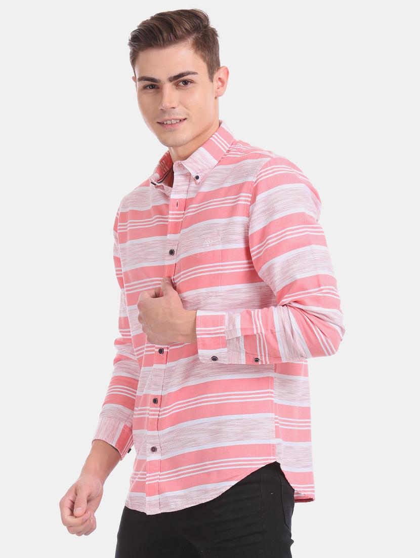 pink striped casual shirt - 17728725 - Zoom Image - 3