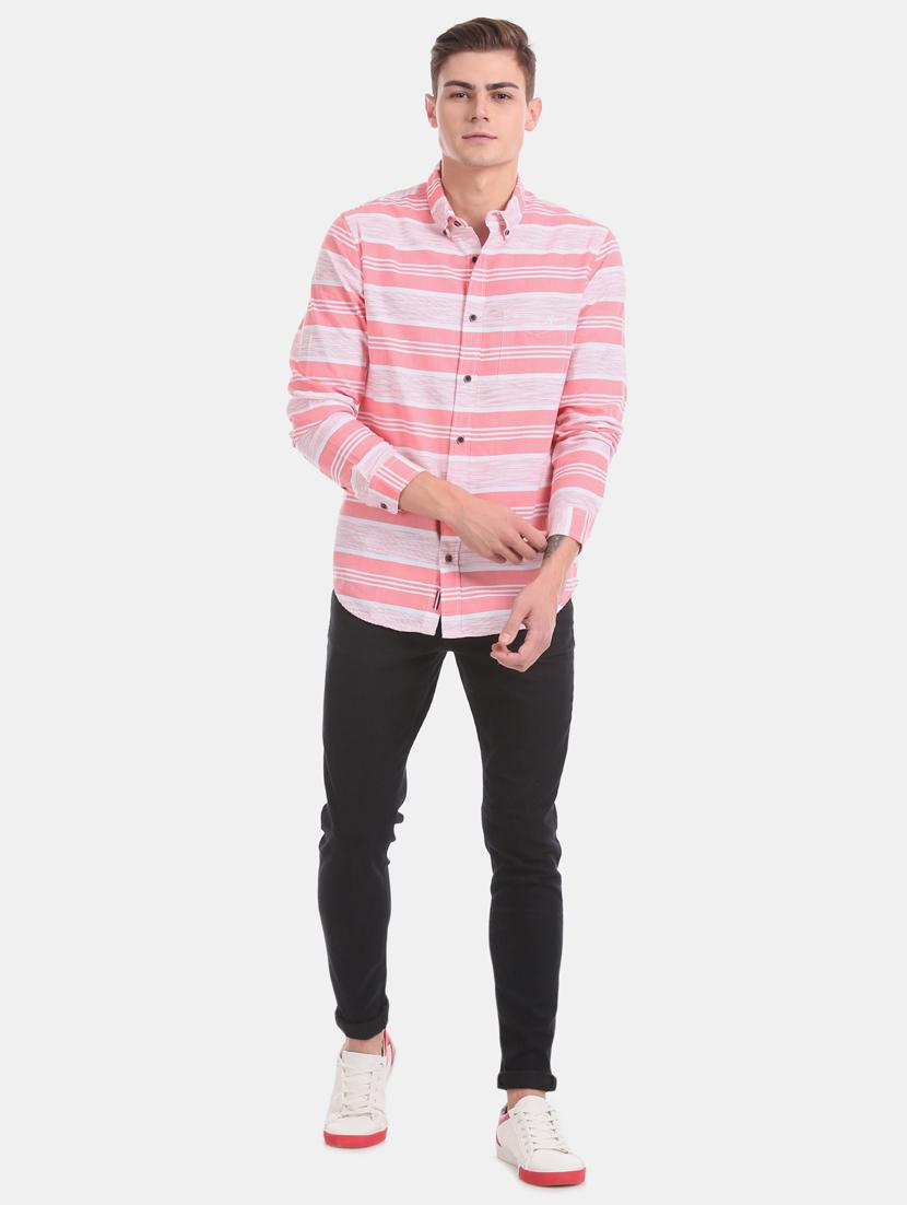 pink striped casual shirt - 17728725 - Zoom Image - 5
