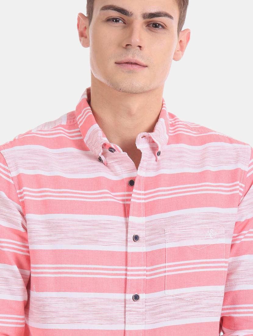 pink striped casual shirt - 17728725 - Zoom Image - 6