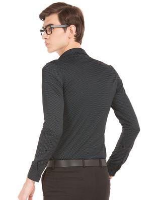 black polka dot casual shirt - 17728815 - Standard Image - 3