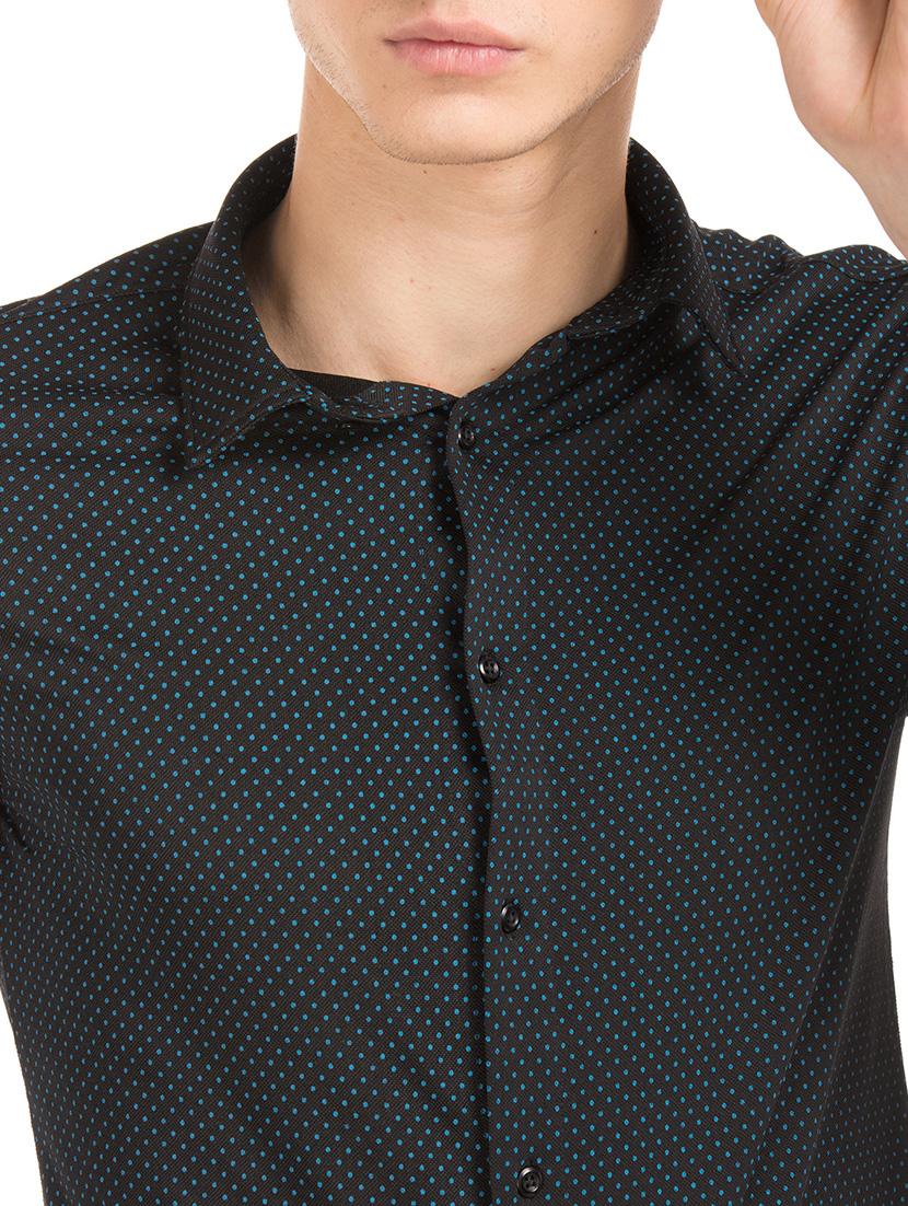 black polka dot casual shirt - 17728815 - Zoom Image - 5